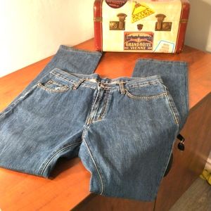 Versace collection men's , dark wash, zipper fly, regular fit